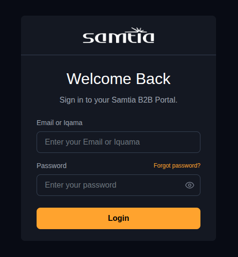 Sign In screen